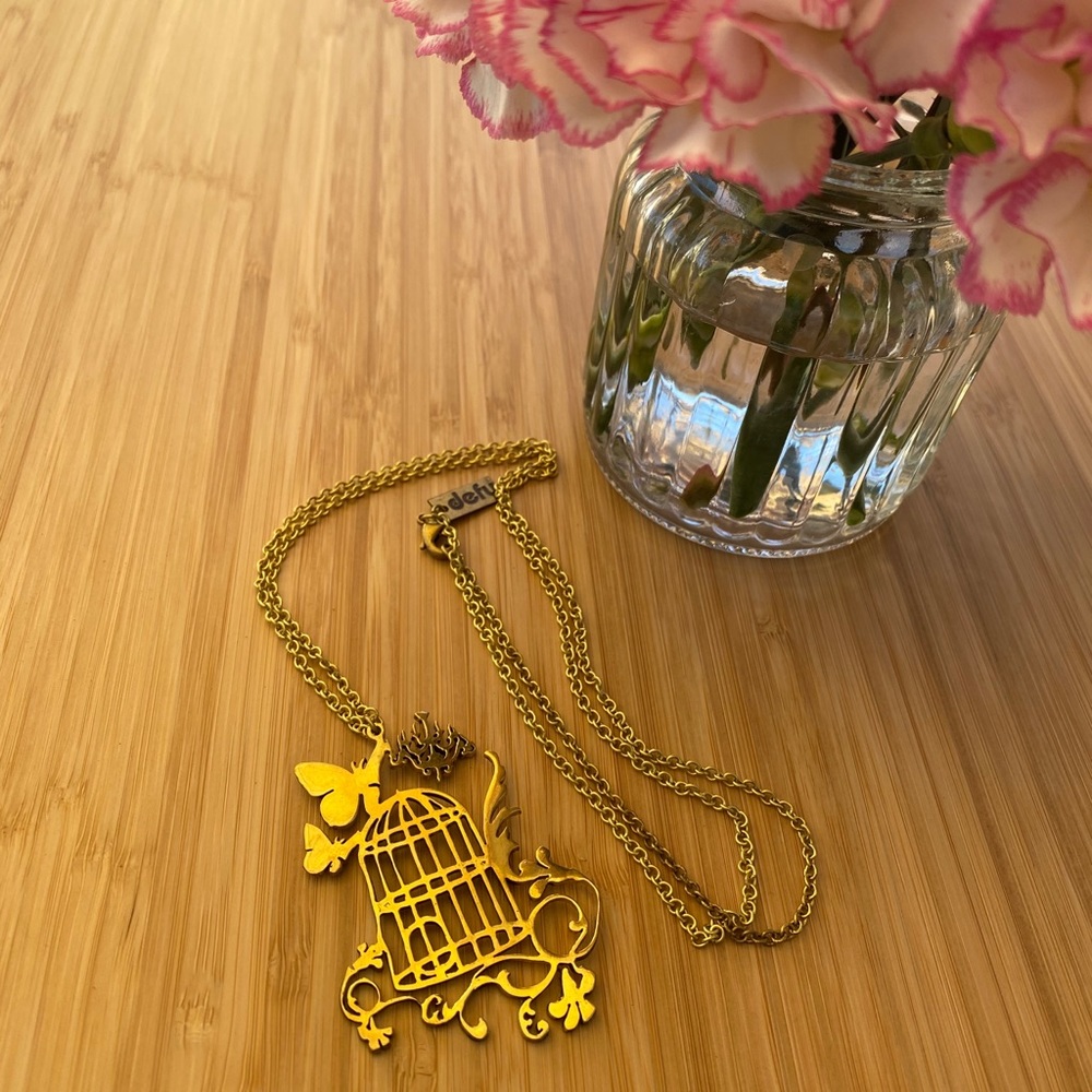 Handmade brass necklace